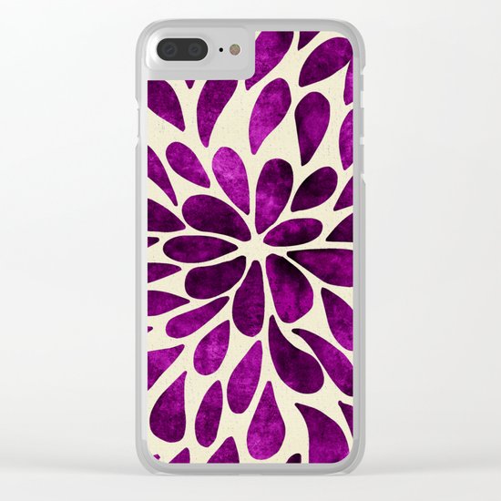 Petal Burst #21 Clear iPhone Case