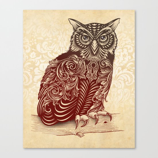Most Ornate Owl Canvas Print