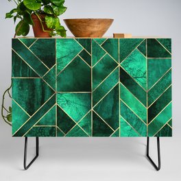 Abstract Nature - Emerald Green Credenza