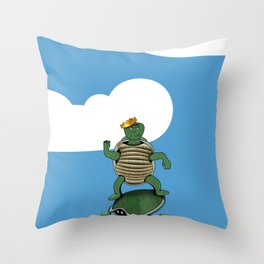 Yertle The Turtle Throw Pillow