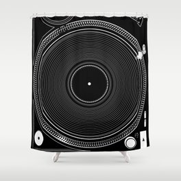 DJ TURNTABLE - Technics Shower Curtain