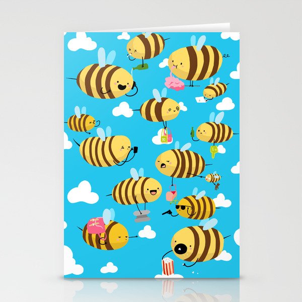 Busy Bees Stationery Cards