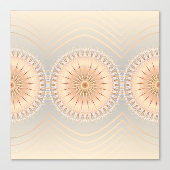 Gold Mandalas Canvas Print