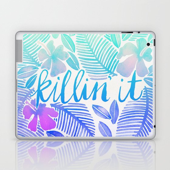 Killin' It – Turquoise + Lavender Ombré Laptop & iPad Skin