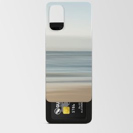 Blue sunset in the mediterranean art print - movement on the beach - nature and travel photography Android Card Case