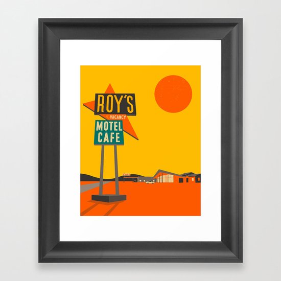 Roys Cafe, Route 66 Framed Art Print
