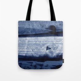 Navy Blue Ocean Abstract Painting FIFTEEN Tote Bag