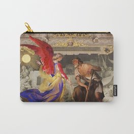 The Angel and the Farmer Italian renaissance landscape frescoe painting Carry-All Pouch | Farmer, Ludwigseitz, Virtue, Curated, Job, Jesus, Vatican, Renaissance, Angel, Frescoes 