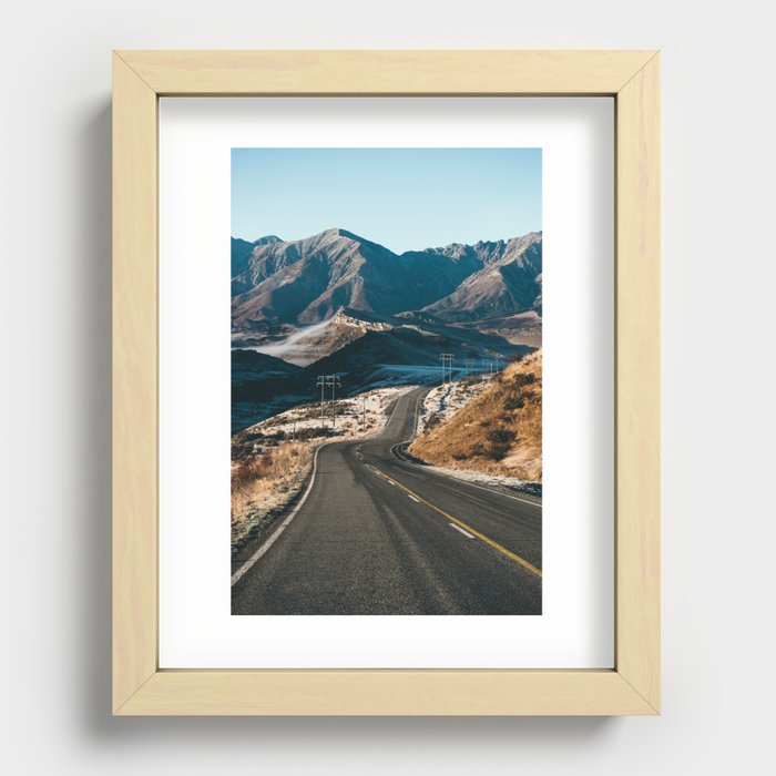 Road Through Arthur's Pass Recessed Framed Print