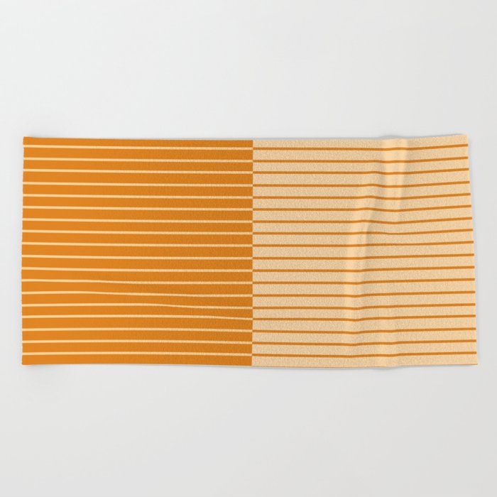 Color Block Lines XVIII Beach Towel