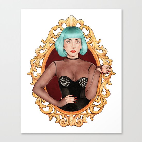 Teal Lady Canvas Print