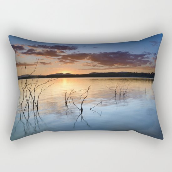 "Sun hidden" Rectangular Pillow
