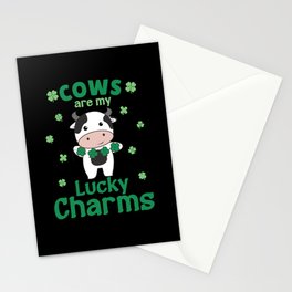 Cows Are My Lucky Charms St Patrick's Day Stationery Card