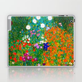 Gustav Klimt - Flower Garden Laptop Skin