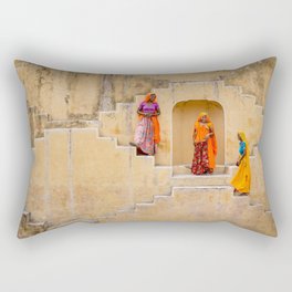 Amber Stepwell, Rajasthan, India Rectangular Pillow