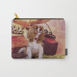 Ribbons, Bells And Cavalier King Charles Spaniel Carry-All Pouch