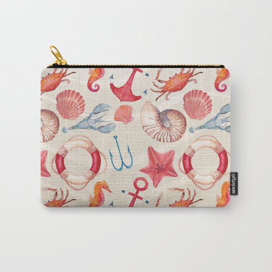 Marine Pattern 04 Carry-All Pouch