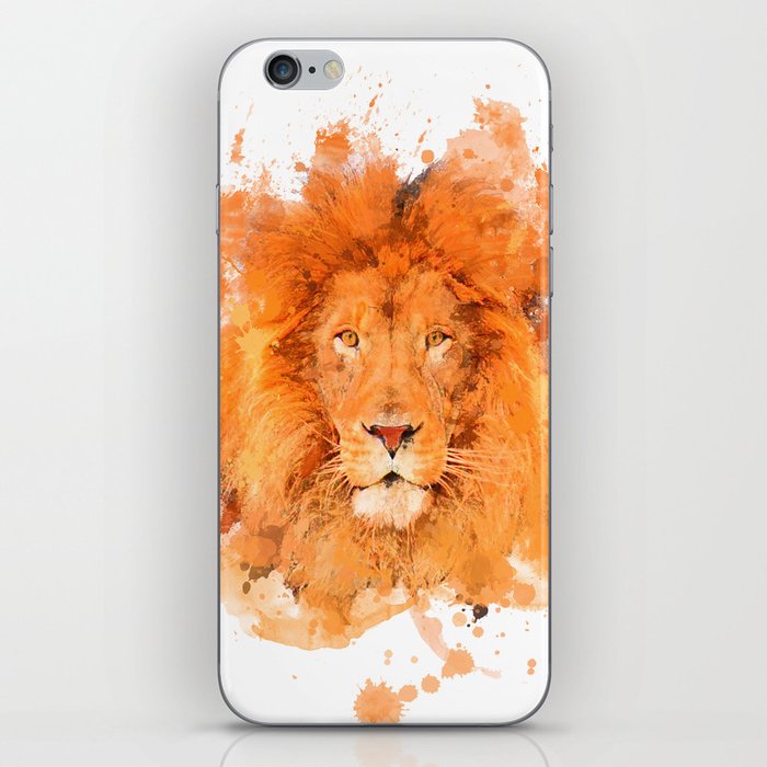 Splatter Lion iPhone Skin