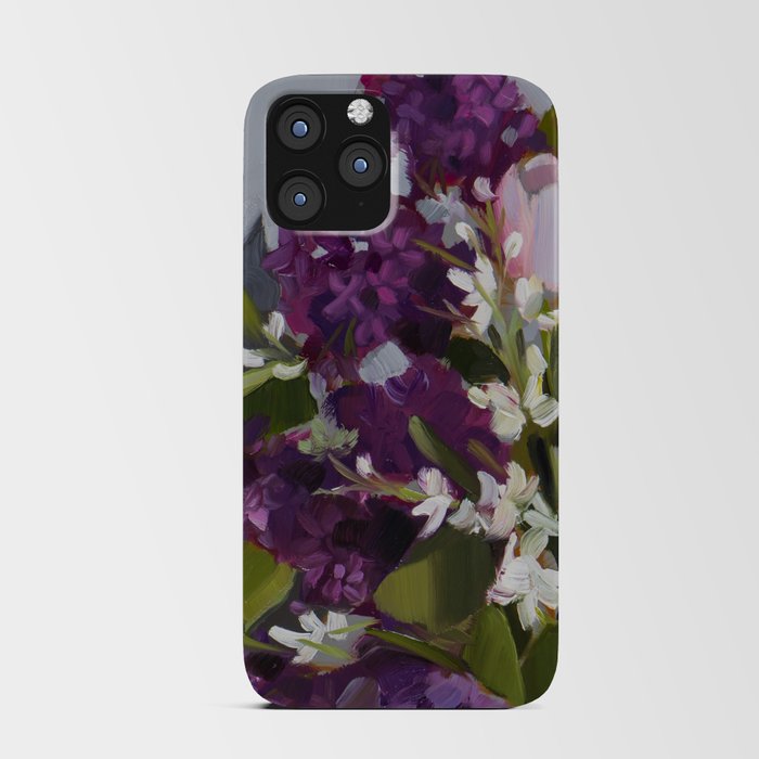 Purple Lilacs  iPhone Card Case