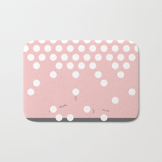 polka dots bounce Bath Mat