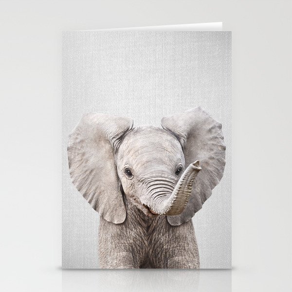 Baby Elephant - Colorful Stationery Cards