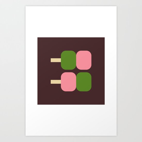 Japan Dango Sweet Art Print