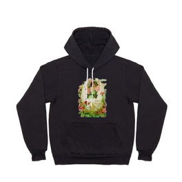 My Easter Lady Collage Watercolor Hoody