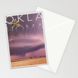 Supercell Thunderstorm Over The Oklahoma Prairie Stationery Cards