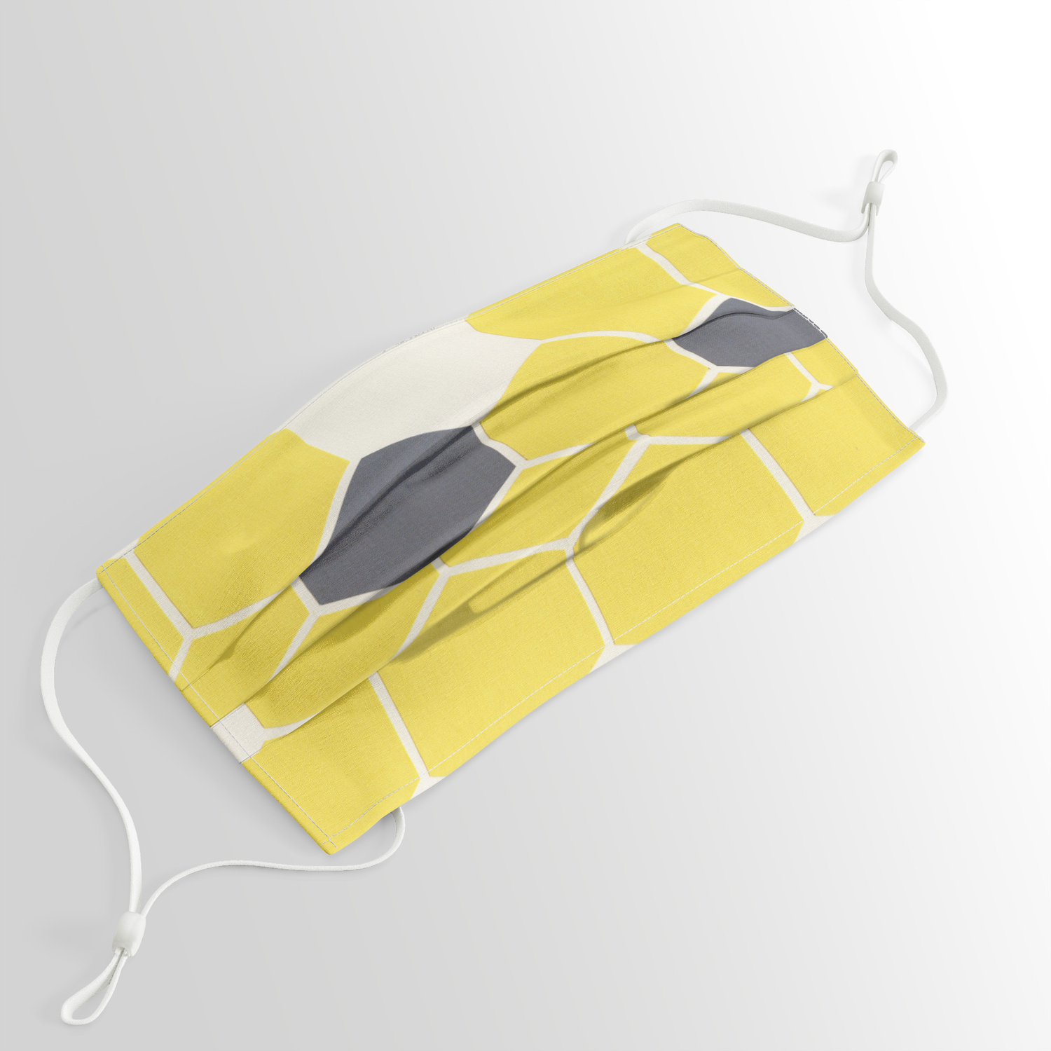 Yellow Honeycomb Face Mask By Cassia Beck Society6