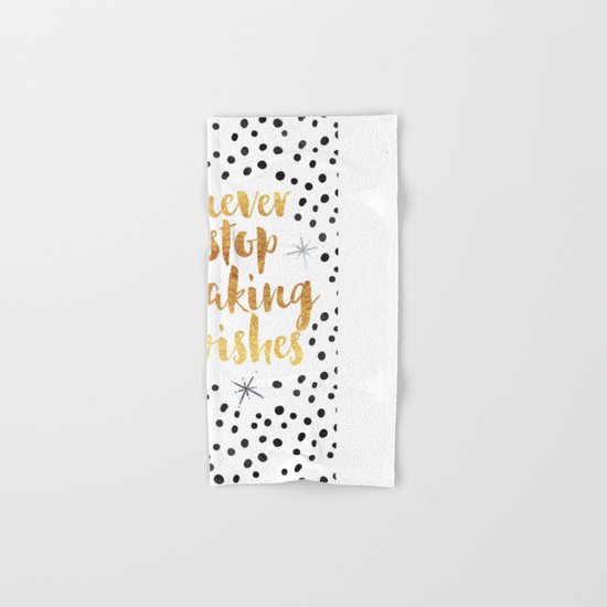 Making Wishes Quote Hand & Bath Towel