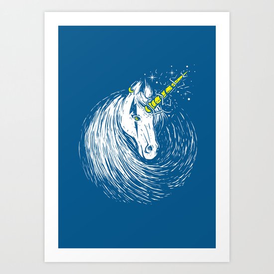 Scar Unicorns Art Print