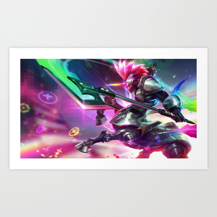 Arcade Hecarim League Of Legends Art Print By Amumus