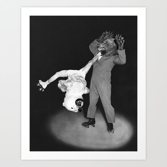 Roller Bears Art Print