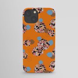 Orange hydrangea iPhone Case
