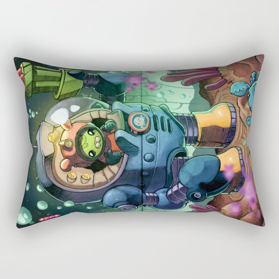 Tweak Bunny, in her Octo Max Suit Rectangular Pillow