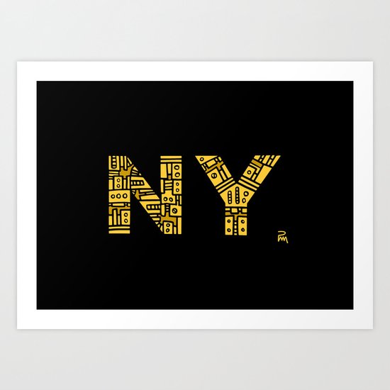 NIGHT NY - PM Art Print