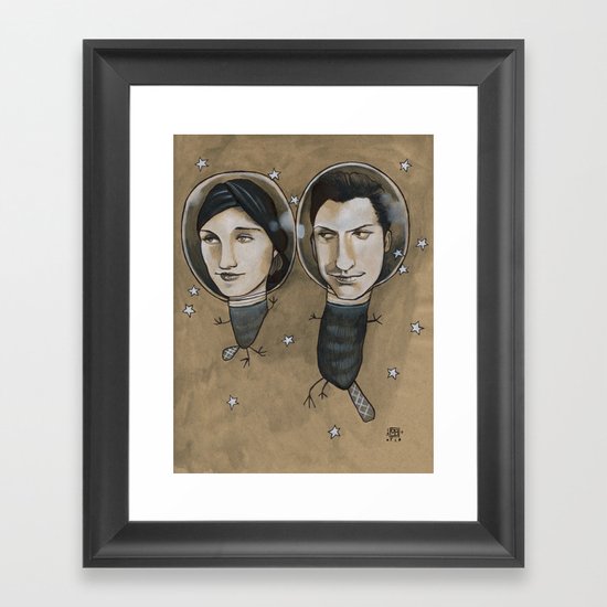Outer Face Framed Art Print