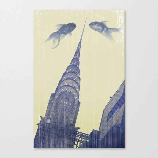 chrysler gold fish Canvas Print