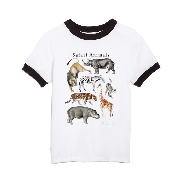 Safari Animals Collection Kids T Shirt