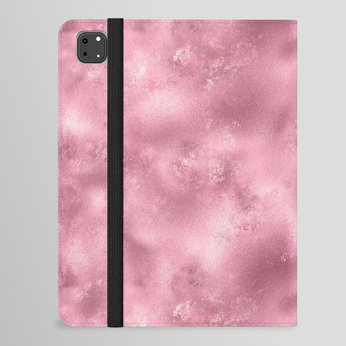 Glam Pink Metallic Texture iPad Folio Case
