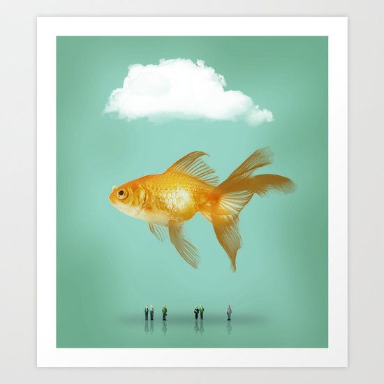 BALLOON FISH III Art Print