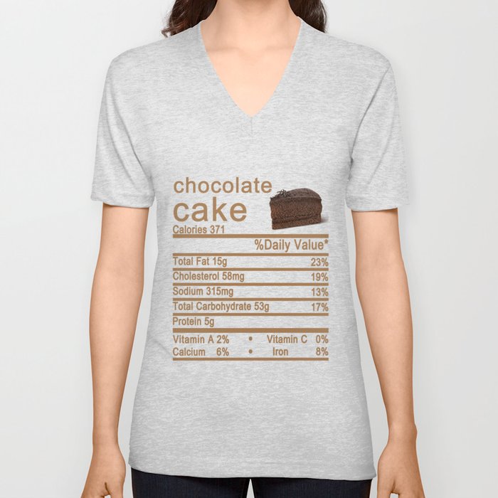 chocolate cake V Neck T Shirt