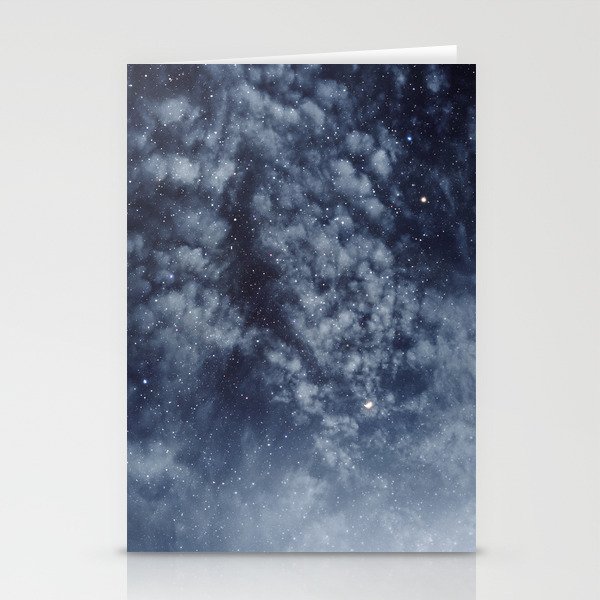 Blue veiled moon II Stationery Cards