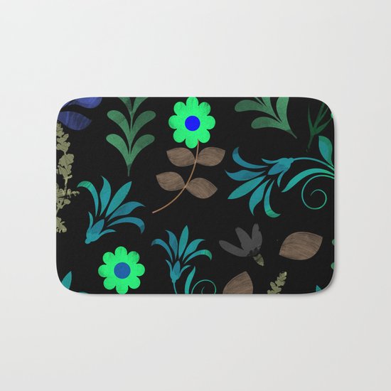Flower Pattern XI Bath Mat