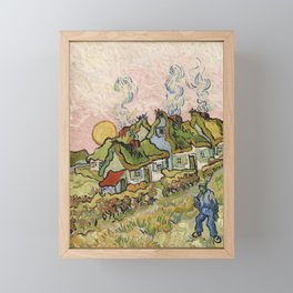 Vincent van Gogh "Houses and Figure'" Framed Mini Art Print