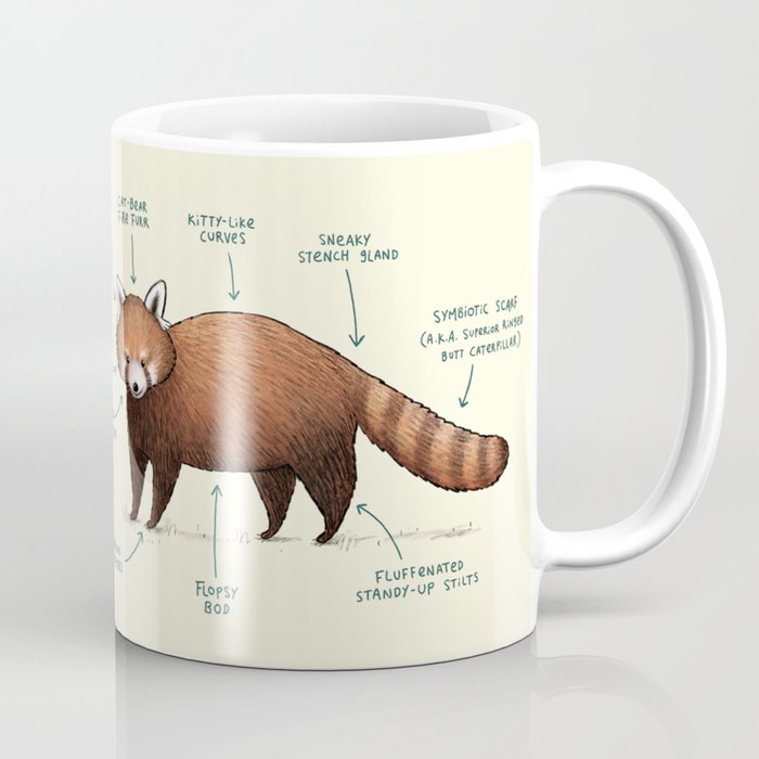 Anatomy of a Red Panda Coffee Mug