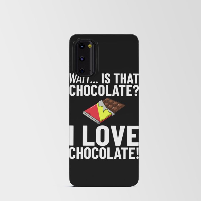 Chocolate Candy Bar Choco Dark Keto Android Card Case