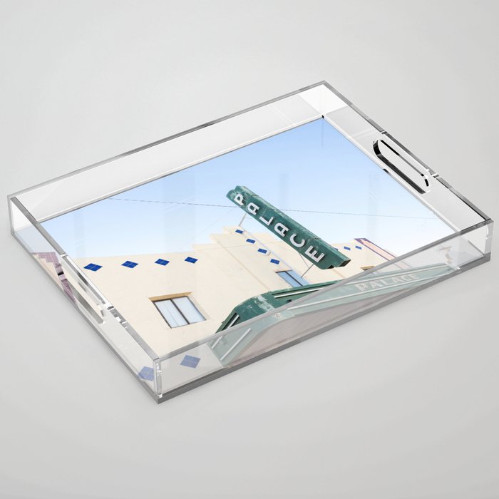 Palace Marfa - West Texas Photography Acrylic Tray