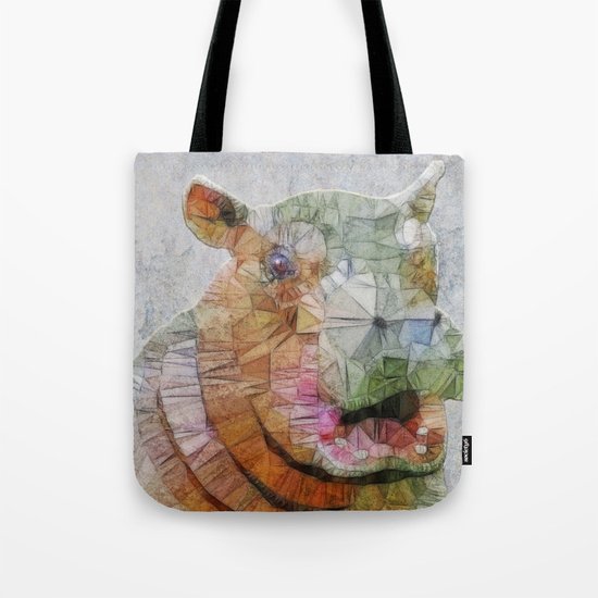 abstract hippo Tote Bag