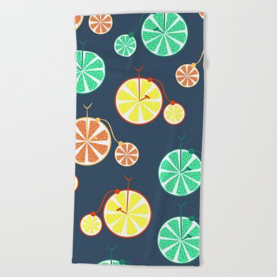 Fruity bikes Beach Towel